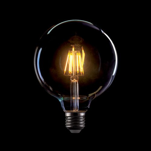 LED VINTAGE ŽIAROVKA STMI. G125-8W E27 3000K ZLATÁ