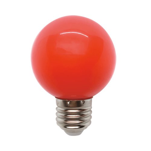 LED GLOBE ŽIAROVKA G45 3W E27 ČERVENÝ
