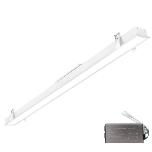 ELMARK LED PROFIL ZAPUSTENÝ 600mm 24W 3000K BIELY + EMERGENCY KIT
