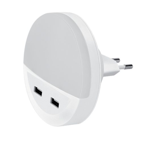 LED NOČNÁ LAMPA S 2XUSB 0.5W 4000K