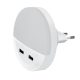 LED NOČNÁ LAMPA S 2XUSB 0.5W 4000K