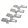 WALL-MOUNT GALVANIZED STEEL BRACKETS 4 PCS SET