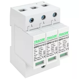 Zvodič prepätia AC, typ T1+T2 vyberateľné moduly