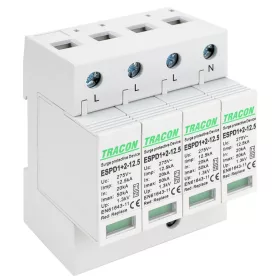 Zvodič prepätia AC, typ T1+T2 vyberateľné moduly