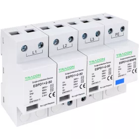 Zvodič prepätia AC, typ T1+T2 nevyberateľný modul