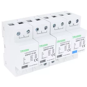 Zvodič prepätia AC, typ T1+T2 nevyberateľný modul