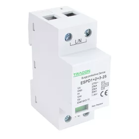 Zvodič prepätia AC, typ T1+T2+T3,nevyberateľný modul