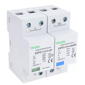 Zvodič prepätia AC, typ T1+T2+T3,nevyberateľný modul