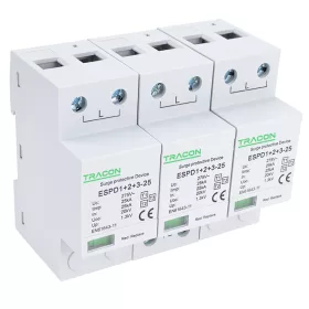 Zvodič prepätia AC, typ T1+T2+T3,nevyberateľný modul