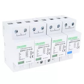 Zvodič prepätia AC, typ T1+T2+T3,nevyberateľný modul