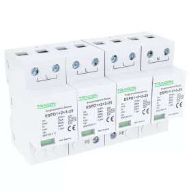 Zvodič prepätia AC, typ T1+T2+T3,nevyberateľný modul