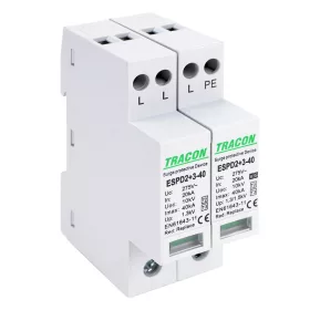 Zvodič prepätia AC, typ T2+T3nevyberateľný modul
