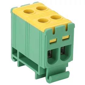 Rozvodná odbočná svorka na DIN, zelenožltá
