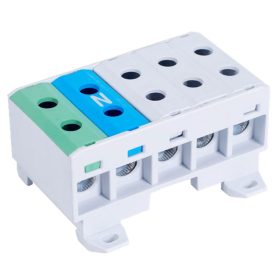   Rozvodná svorka na fázové,neutrálny a ochr.vod., DIN+povrch