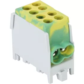 Rozvodná odbočná svorka na DIN,zeleno-žltá