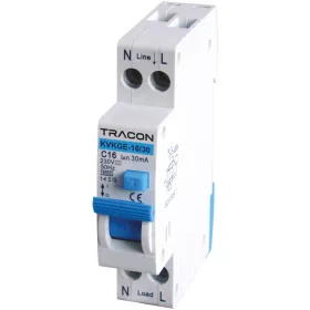   Kombinovaný prúdový chránič, elektronický, 2P,1 modul,C ch.
