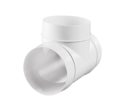 ODBOČKA PVC KRUHOVÁ 90° T-KUS D100MM
