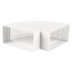 KOLENO PVC PLOCHÉ 90° HORIZONTÁLNE 110x55mm