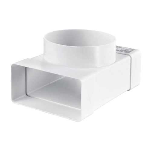 ODBOČKA PVC T-KUS, PRECHOD KRUH-PLOCHÉ 110x55mm
