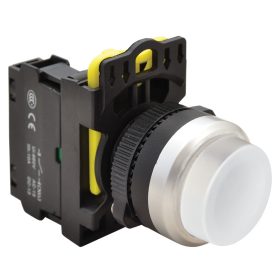 Výstupný tlačidlový spínač, biely