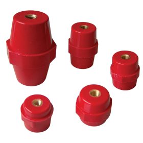 Plastový podperný izolátor, červený