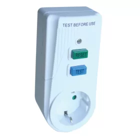   Zásuvkový adaptér s prúd. chráničom, s boč. ochr. kontaktom