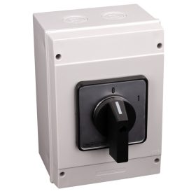 Vačkový vypínač motora, ON-OFF, v krabici