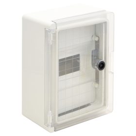 Plastová rozvodná skriňa, s maskou a priehľ. dvierkami