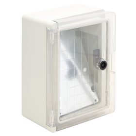 Plastová rozvodná skriňa, s priehľ. dvierkami