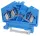 Bezskrutková radová svorka naneutrálny vodič, modrá
