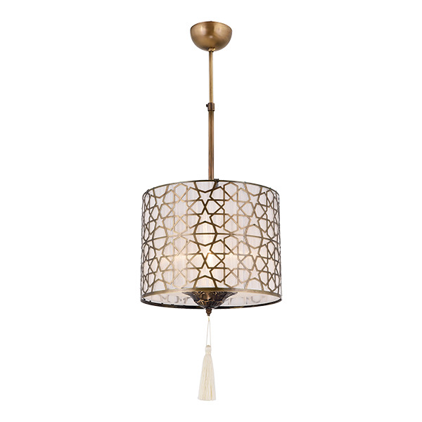 ERBA LUSTER 1XE27 ANTIK MOSADZ