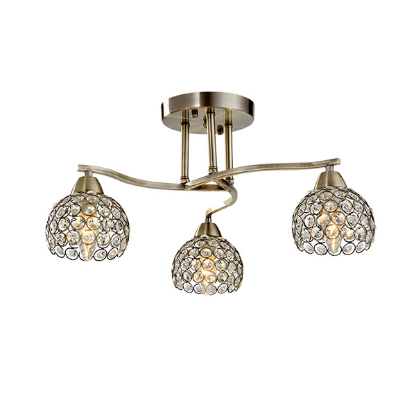 LIZA LUSTER 3XE14 ANTIK MOSADZ