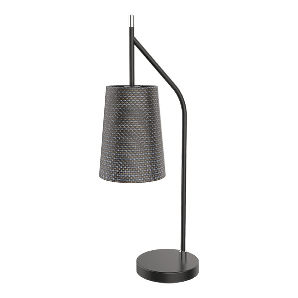 THERA STOLNÁ LAMPA 1XE14 ČIERNY/CHRÓM