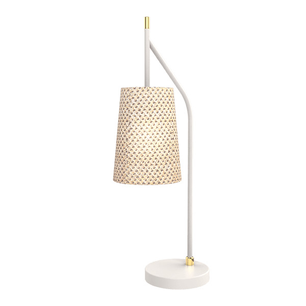 THERA STOLNÁ LAMPA 1XE14 BIELA/CHRÓM