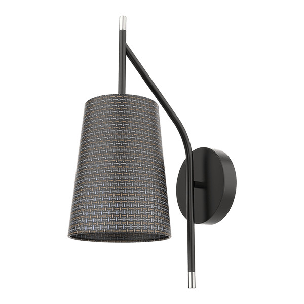 THERA NÁSTENNÉ SVIETIDLO 1XE14 ČIERNY/CHRÓM