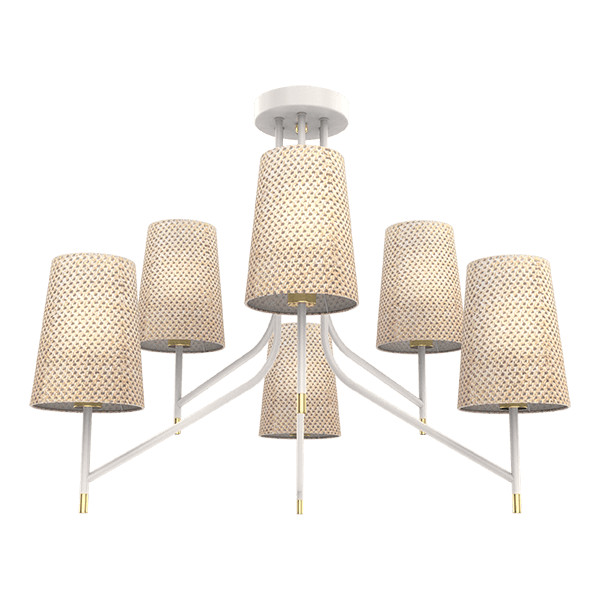 THERA LUSTER 6XE14 BIELA/CHRÓM